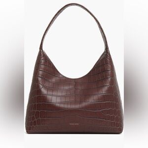 Mansur Gavriel Candy Croc Hobo Brown